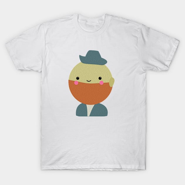 Van Gogh Self portrait with Felt Hat T-Shirt by Universe Kawaii